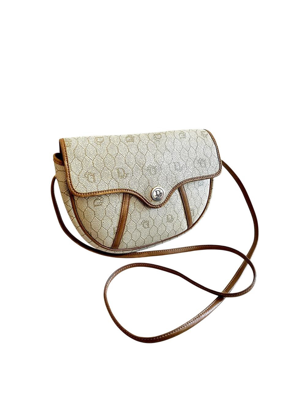 Vintage Christian Dior Monogram Crossbody Bag